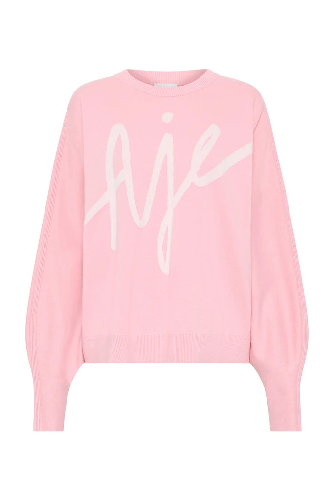 Aje-Equation-Knit-Crew-Jumper Aje Pink Knitwear