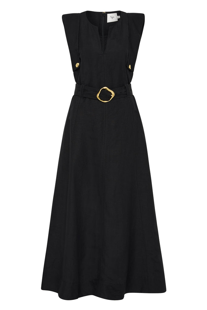Aje Lyric Belted Midi Dress