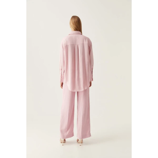 Riddle Buttoned Crepe Shirt - Image 6