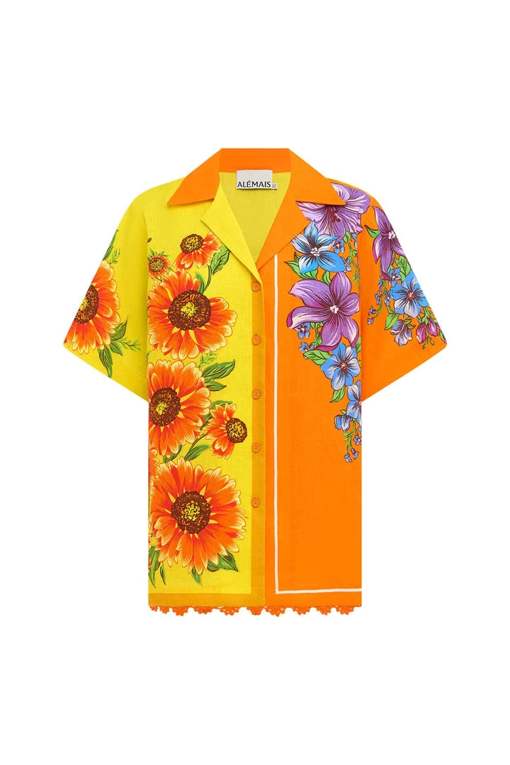 Alemais Jude Oversized Linen Shirt Alemais Jude Oversized Linen Shirt