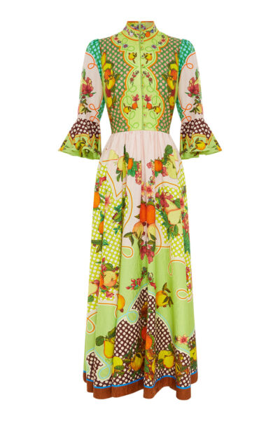Alemais Lemonis Jacquard Midi Dress