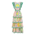 Alemais Porcelain Frill Midi Dress Alemais Porcelain Frill Midi Dress