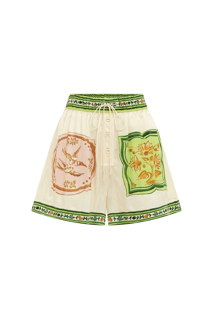 Alemais Porcelain Silk Short Alemais Porcelain Silk Short