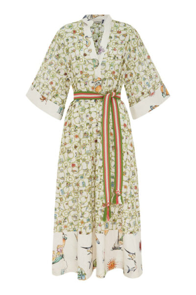 Alemais Sunset Broderie Midi Dress