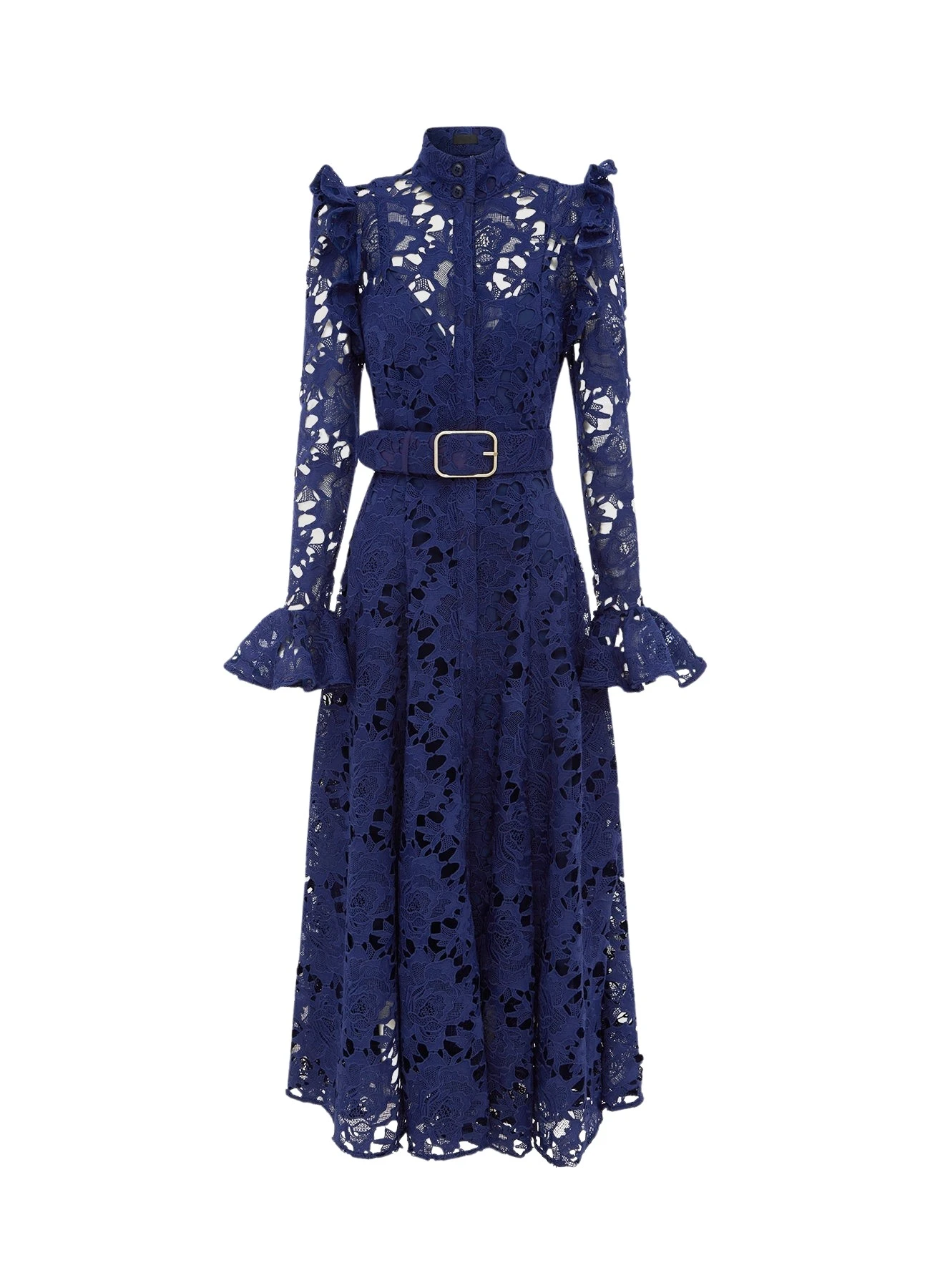 Leo Lin Aliyah Lace Butterfly Sleeve Midi Dress Oxford Blue74074 nobg Leo Lin Aliyah Lace Butterfly Sleeve Midi Dress Oxford Blue74074 nobg