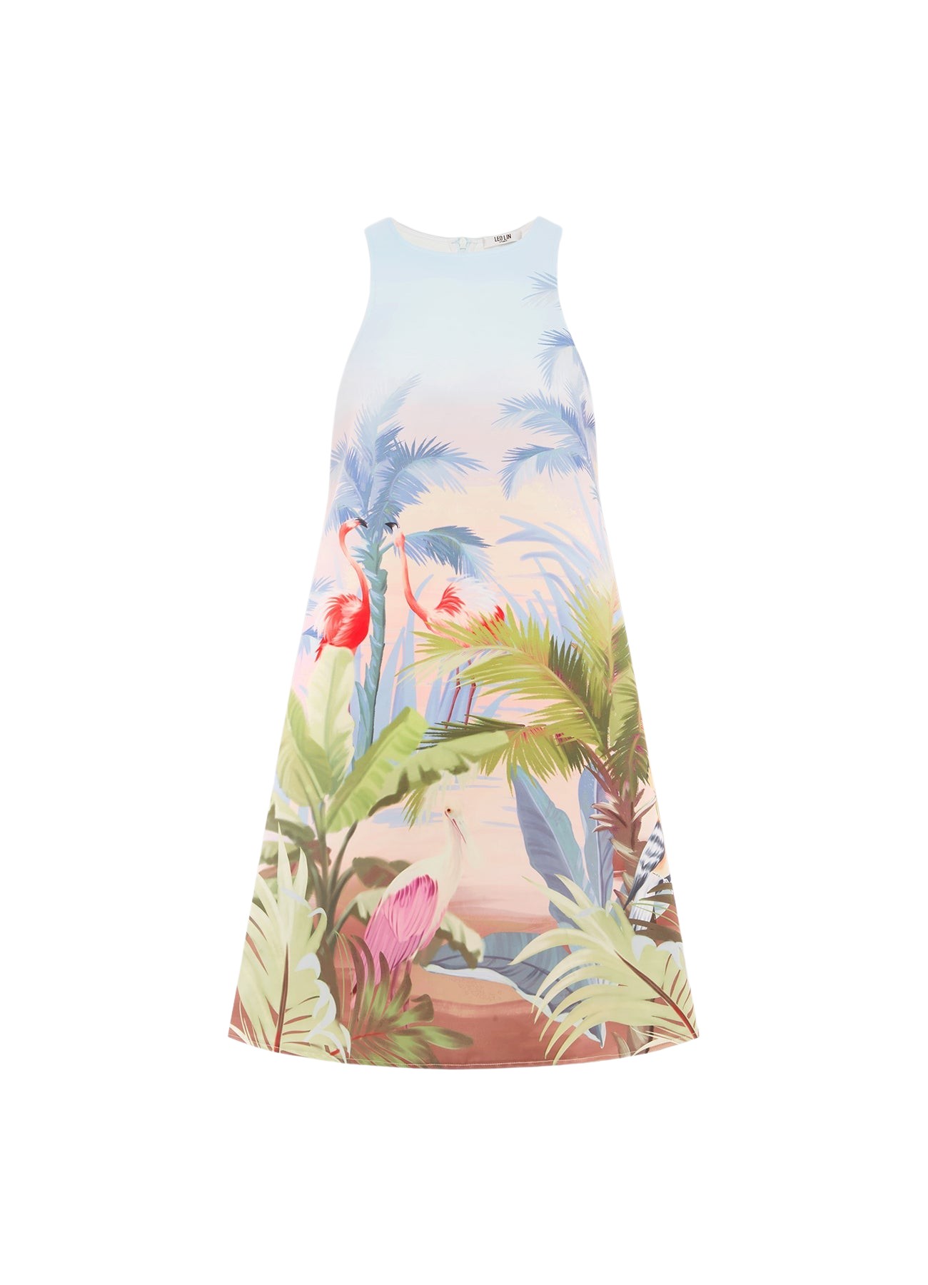 Leo Lin Carla Racer Mini Dress – Dreamscape Print