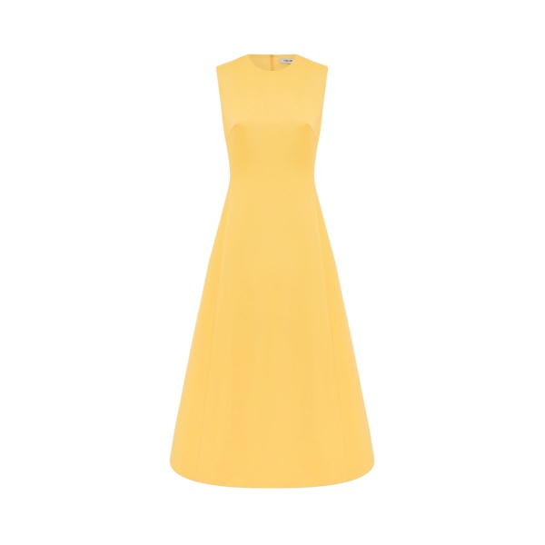 Leo Lin Cleo Sleeveless Midi Dress Canary75746 nobg