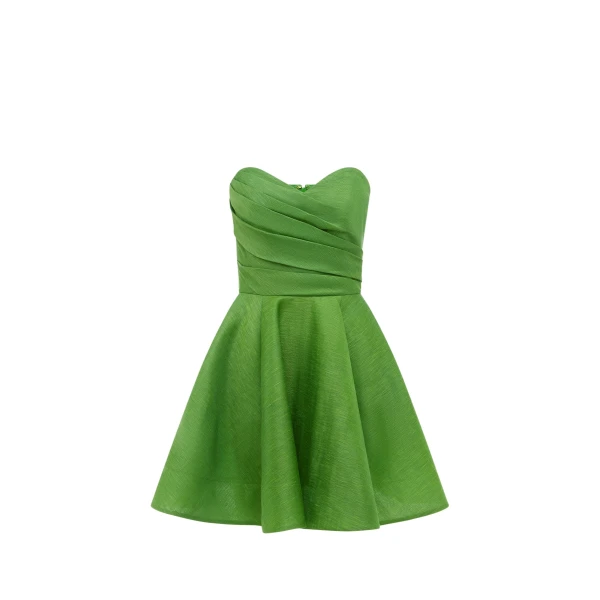 Leo Lin Kate Bustier Mini Dress Tropical35214 nobg