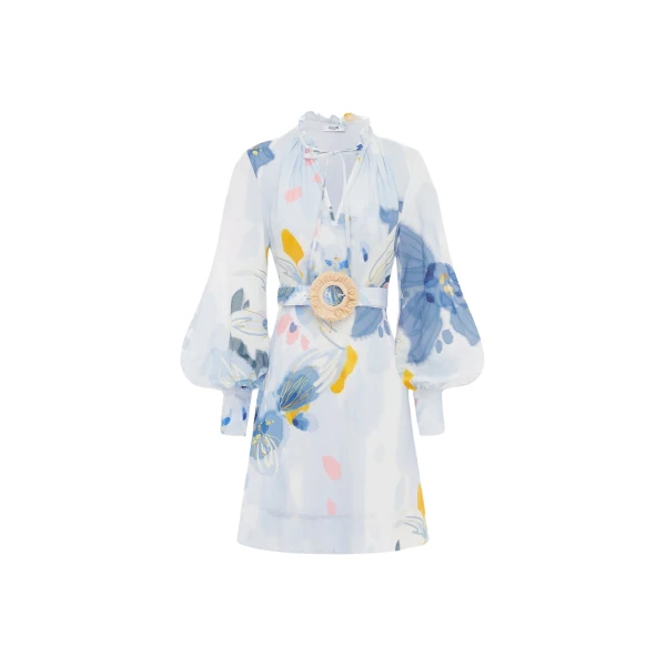 Leo Lin Lucy Mini Dress Tranquility Print59910 nobg