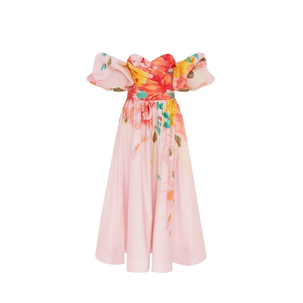 Leo Lin Maevis Midi Dress Euphoria Print59898 nobg