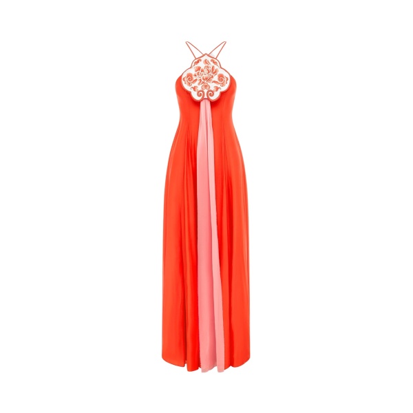 Leo Lin Rui Maxi Dress Fortune Red62856 nobg
