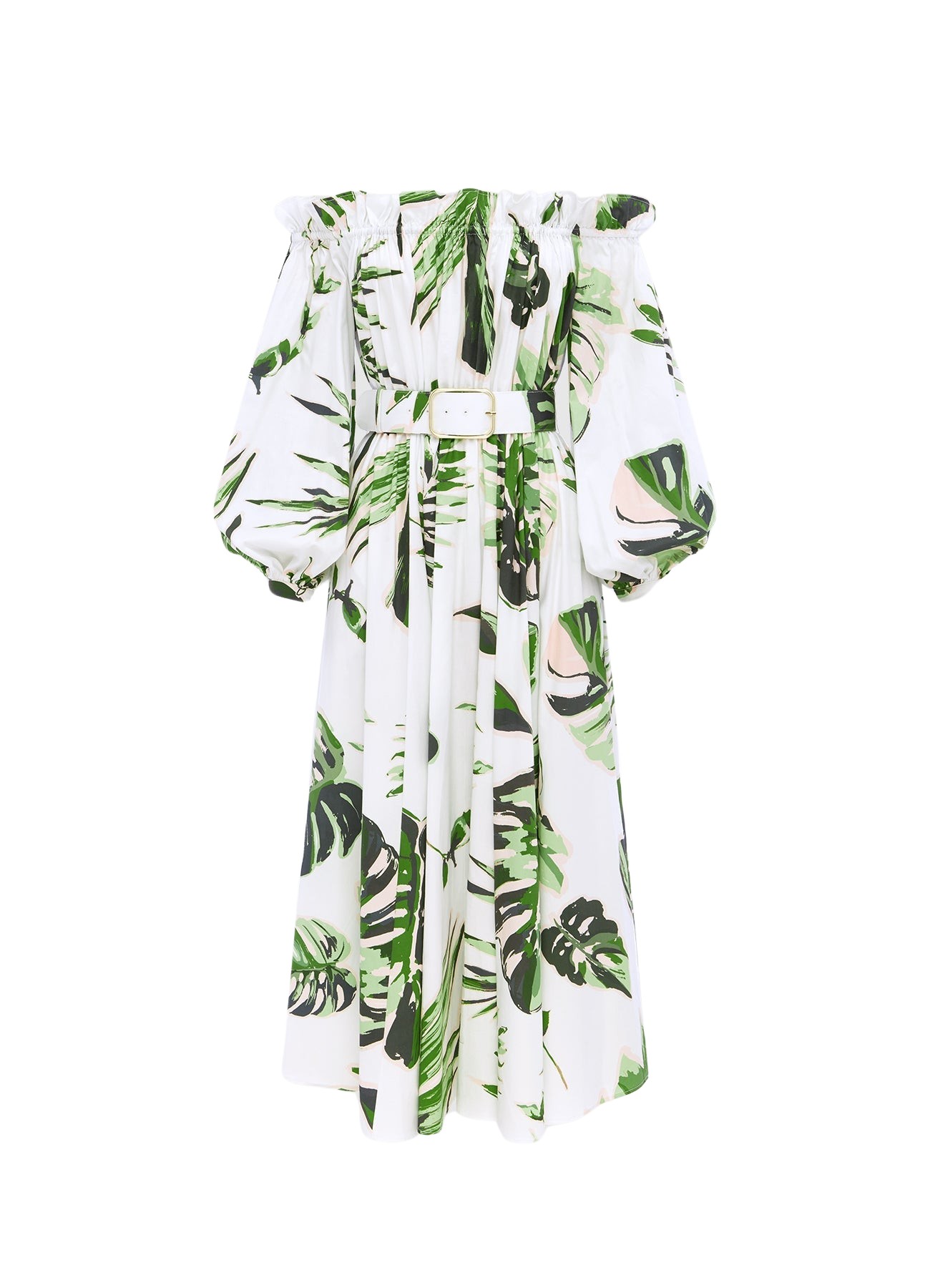 Leo Lin Sarah Off-Shoulder Midi Dress – Botanica Print
