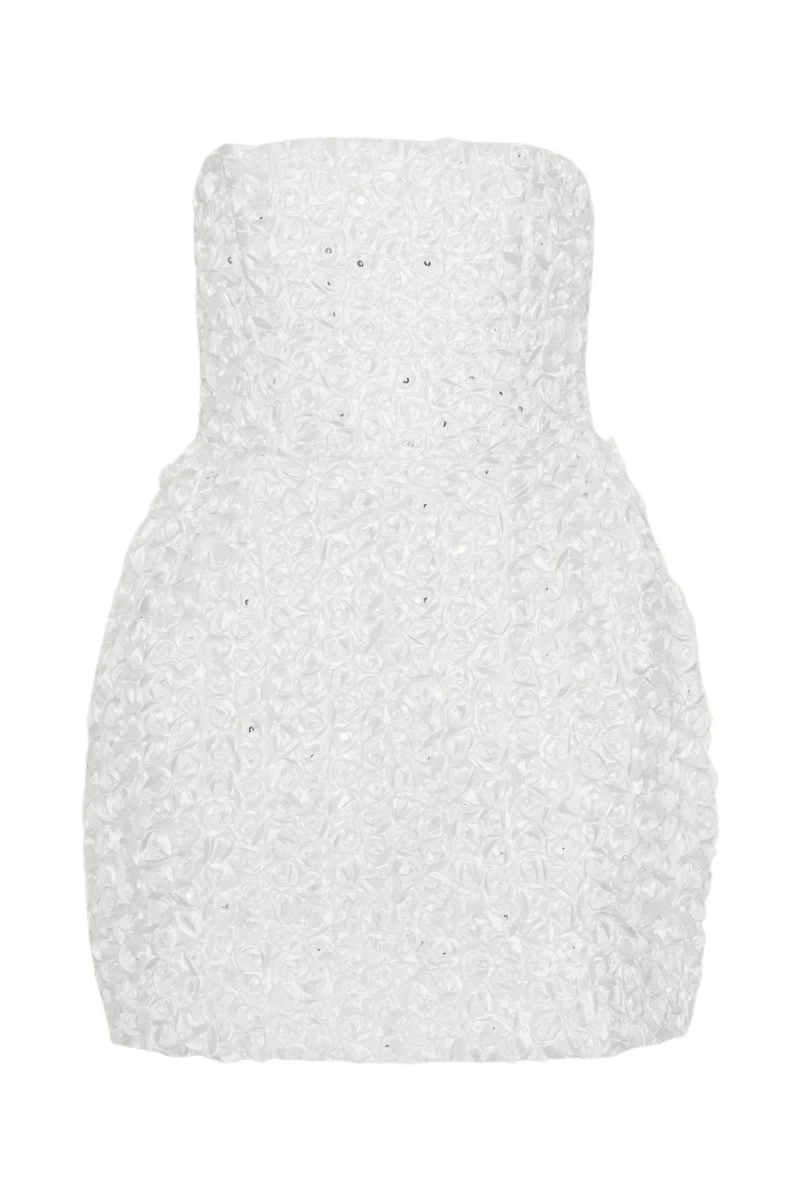 Rotate Birger Christensen 3D Flower Mini Dress White17763 nobg Rotate Birger Christensen 3D Flower Mini Dress White17763 nobg