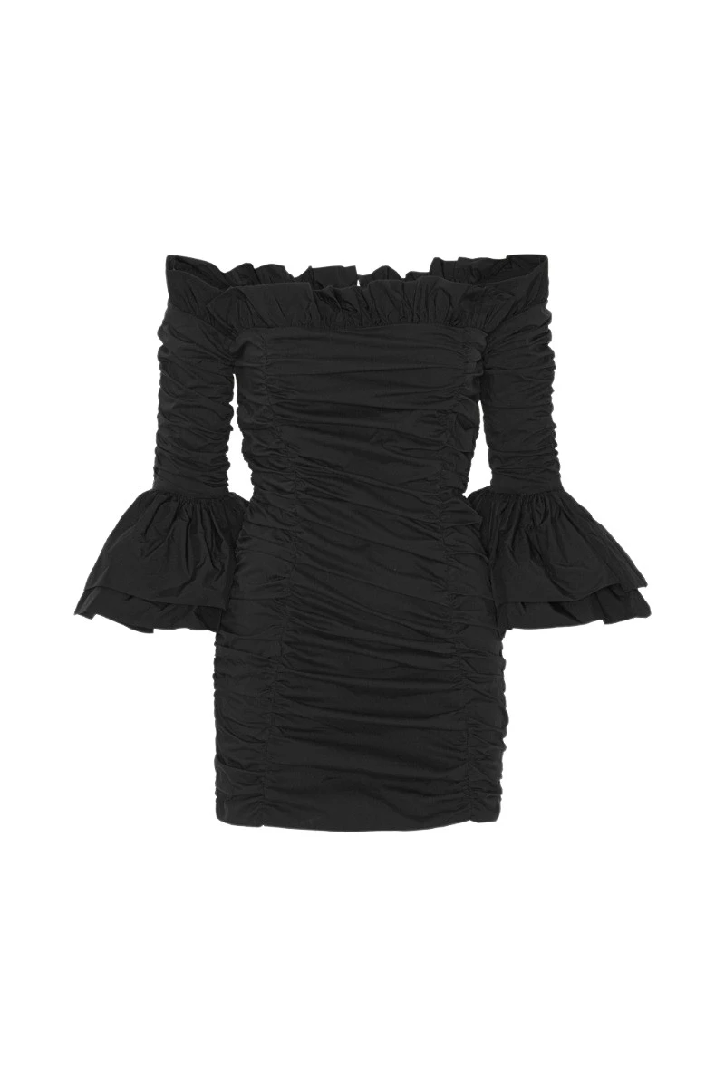 Rotate Birger Christensen Ruffle Mini Dress Black32324 nobg Rotate Birger Christensen Ruffle Mini Dress Black32324 nobg