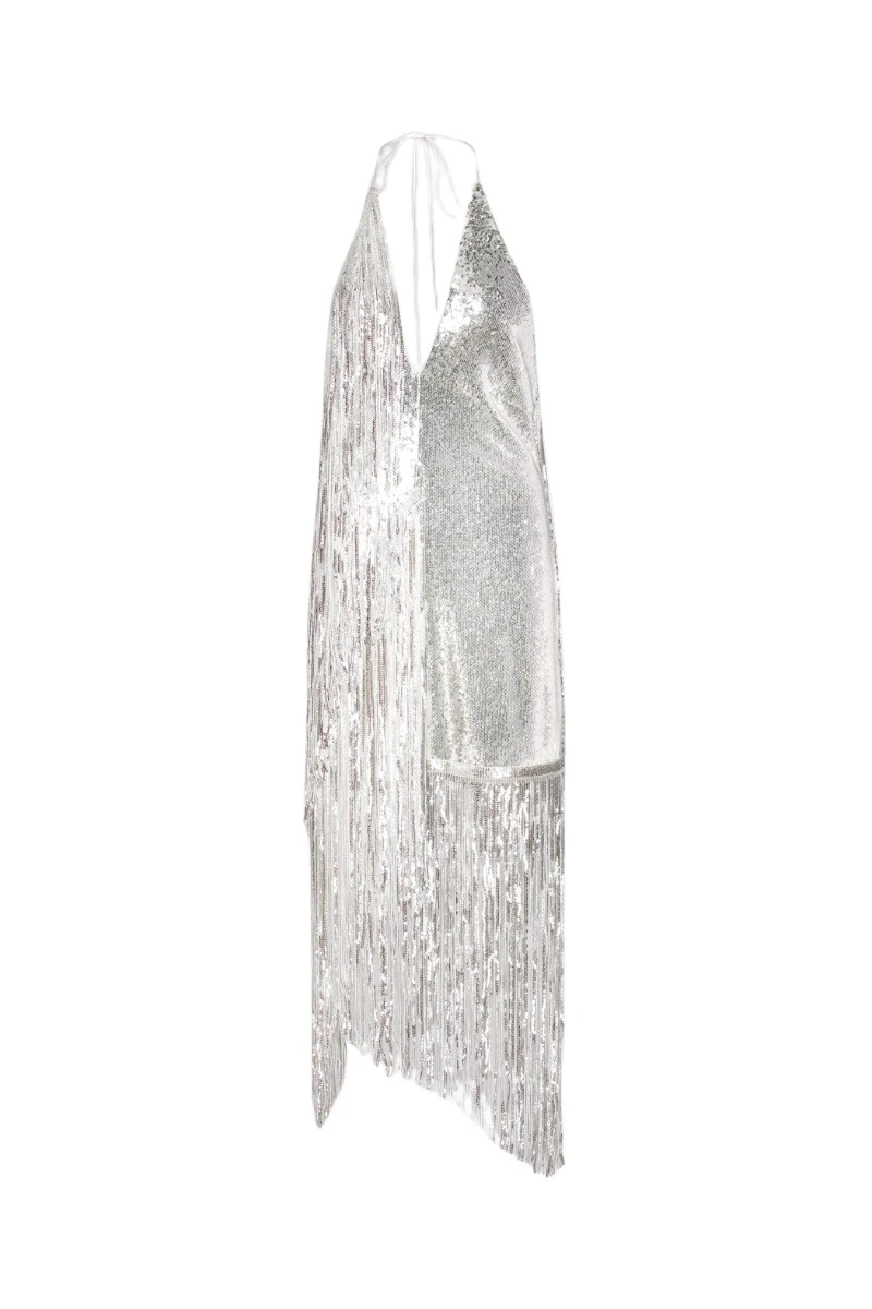 Rotate Birger Christensen Sequins Mini Fringe Dress Silver96065 nobg Rotate Birger Christensen Sequins Mini Fringe Dress Silver96065 nobg