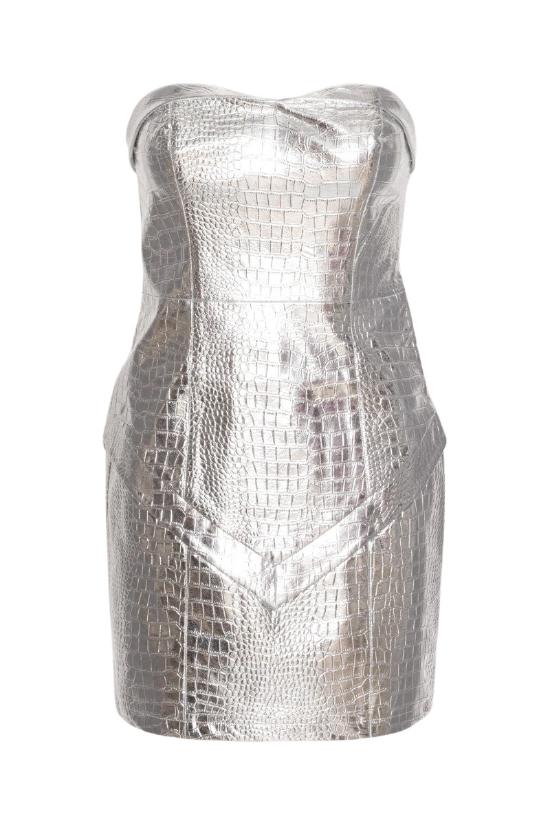 Rotate Birger Christensen Tight Mini Dress Silver48662 nobg Rotate Birger Christensen Tight Mini Dress Silver48662 nobg