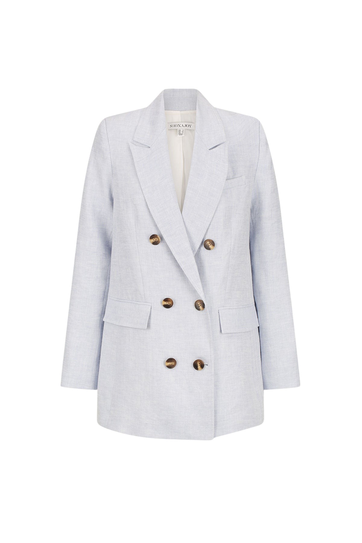 Shona Joy Brisa Peak Lapel Blazer – Ice Blue