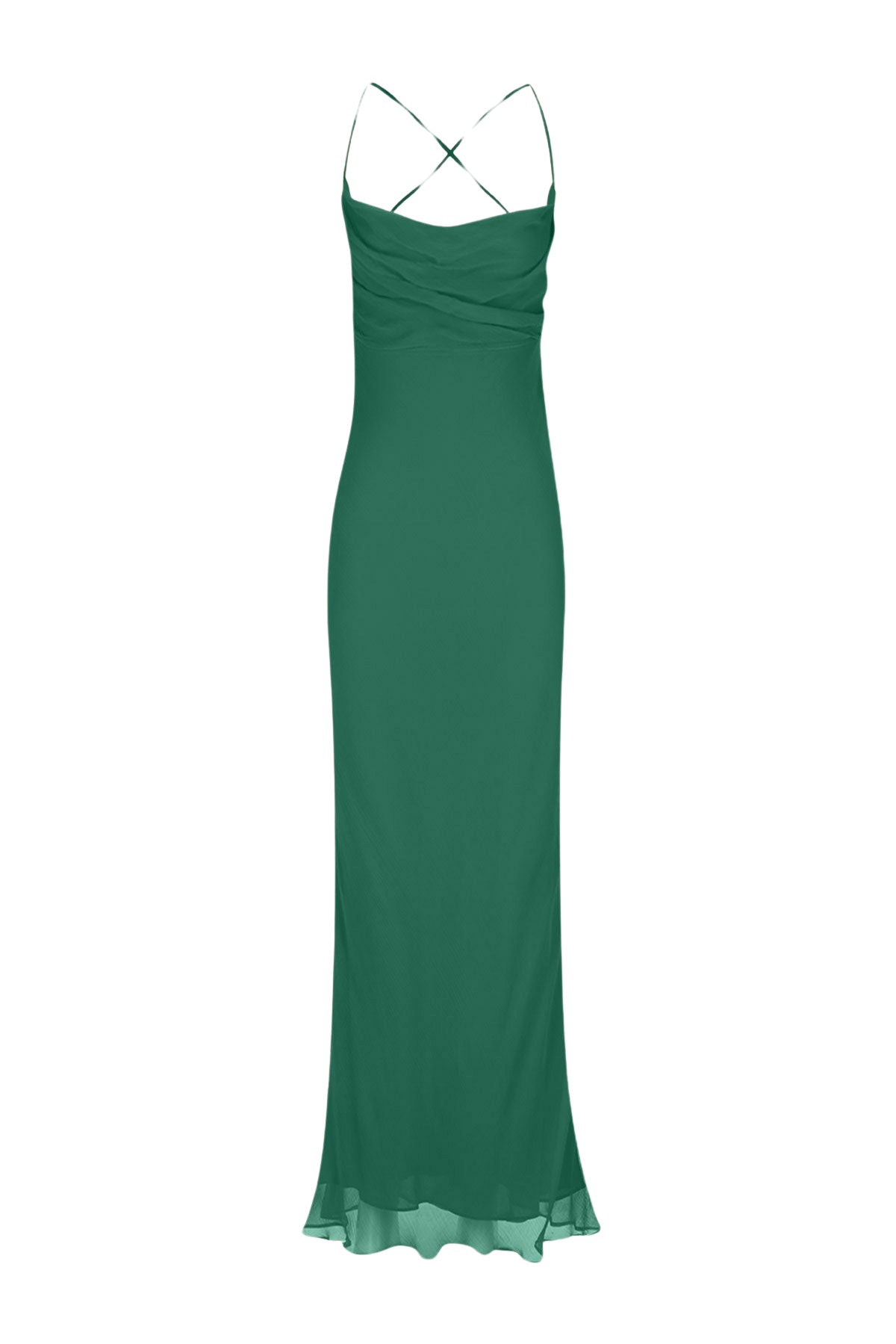 Shona Joy Margot Lace Back Bias Maxi Dress – Evergreen