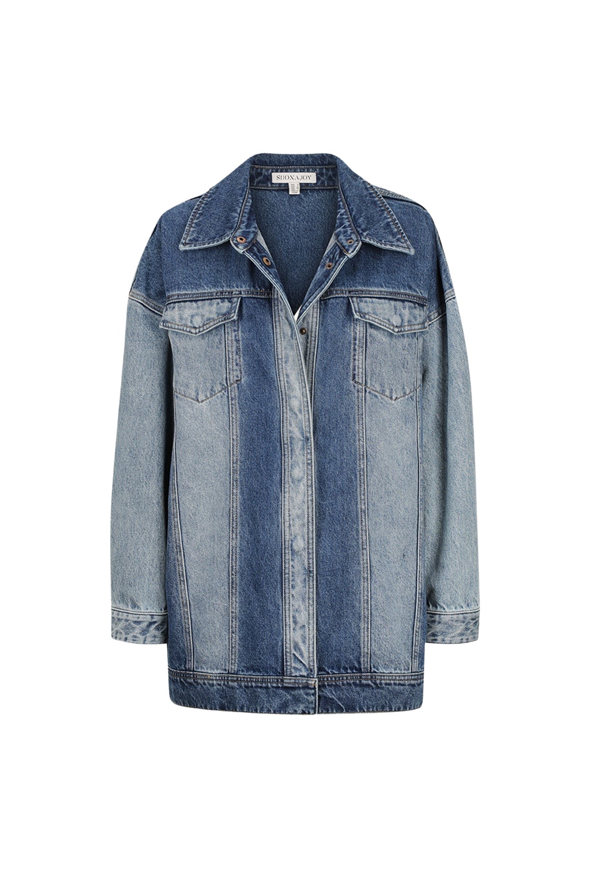 Shona Joy Reina Contrast Oversized Panelled Jacket