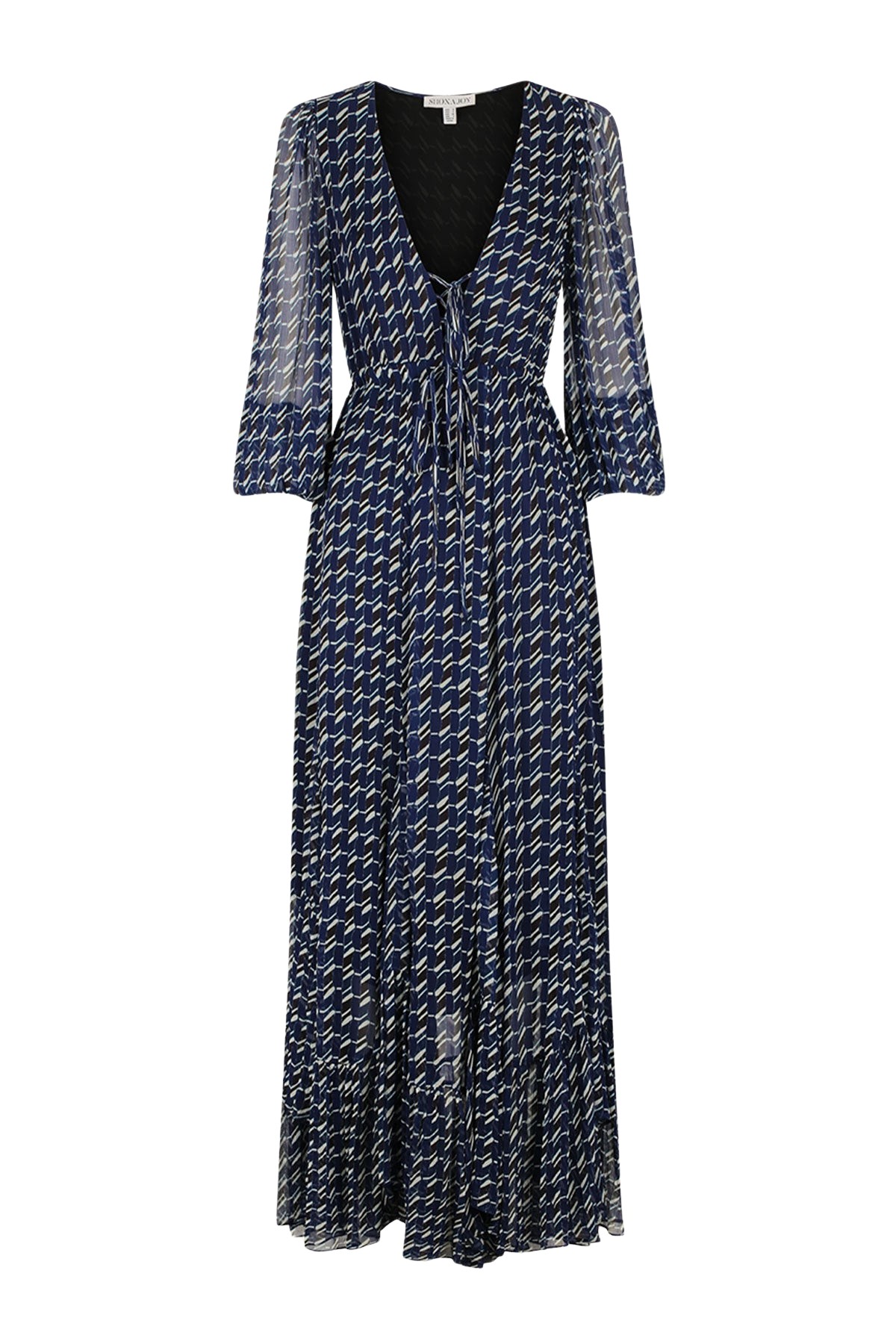 Shona Joy Renata Lace Front Drawstring Maxi Dress