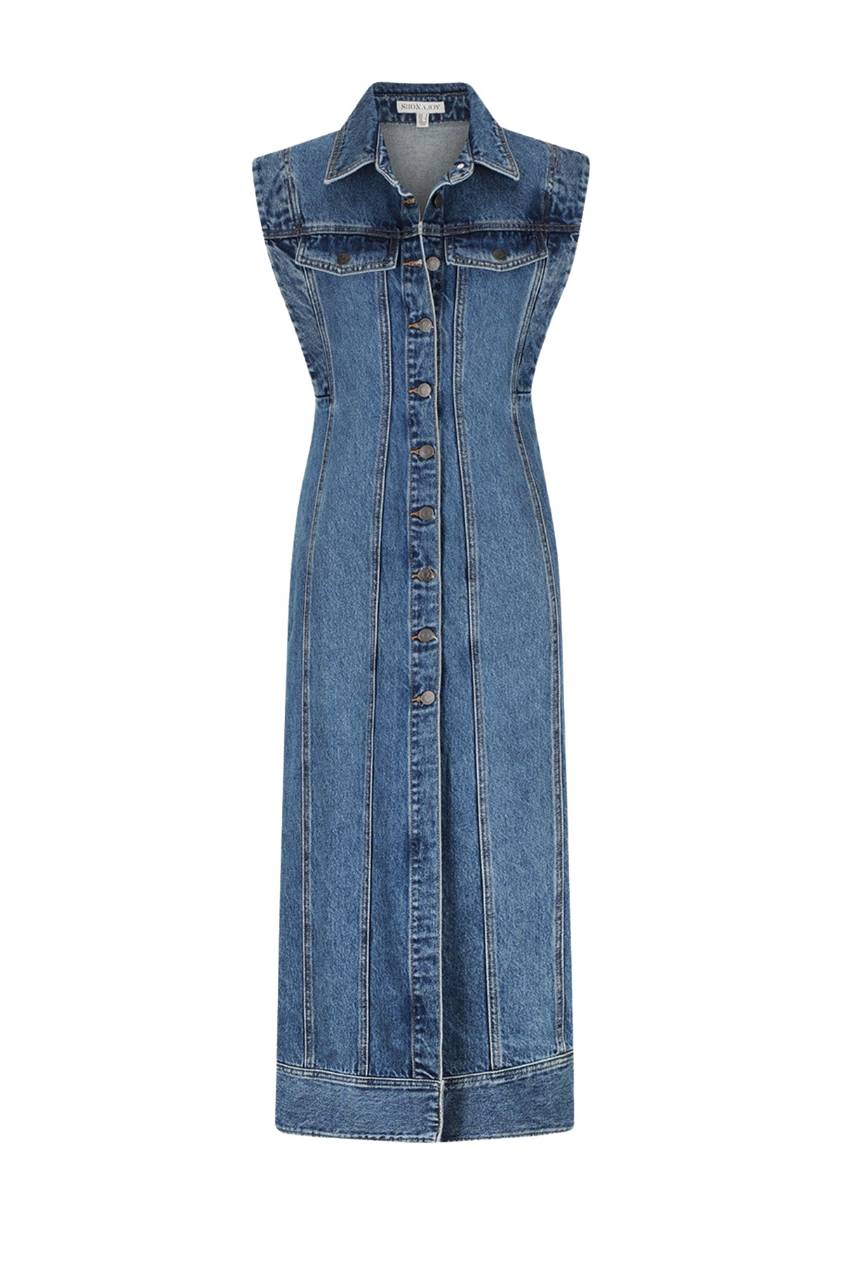 Shona Joy Tovere Sleeveless Panelled Midi Dress