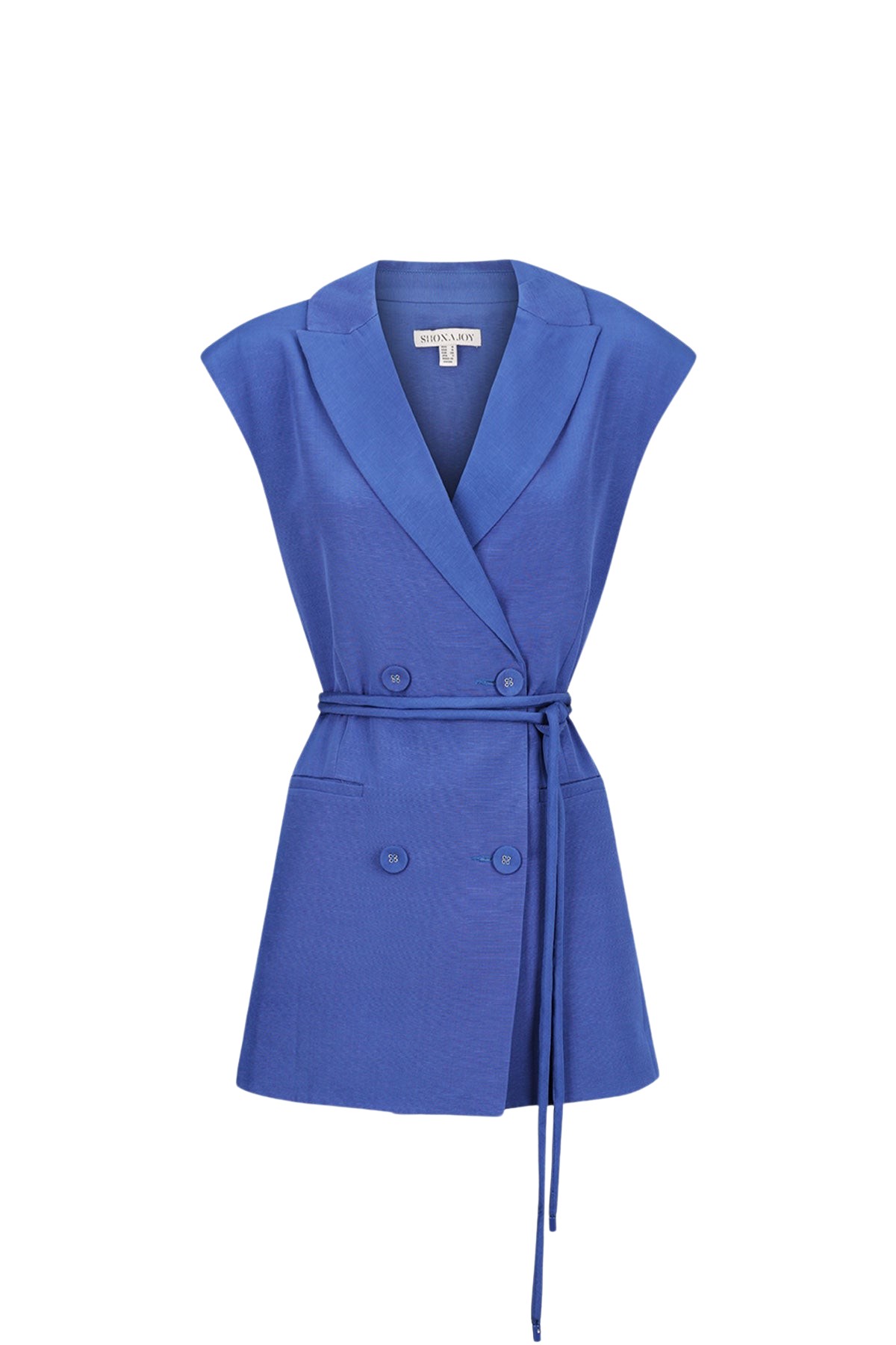 Shona Joy Vento Sleeveless Blazer Dress – Cobalt