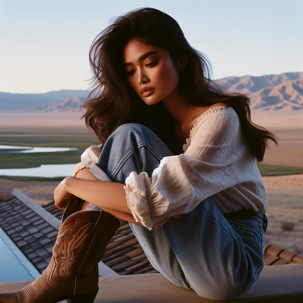 how to wear cowboy boots with jeans female
