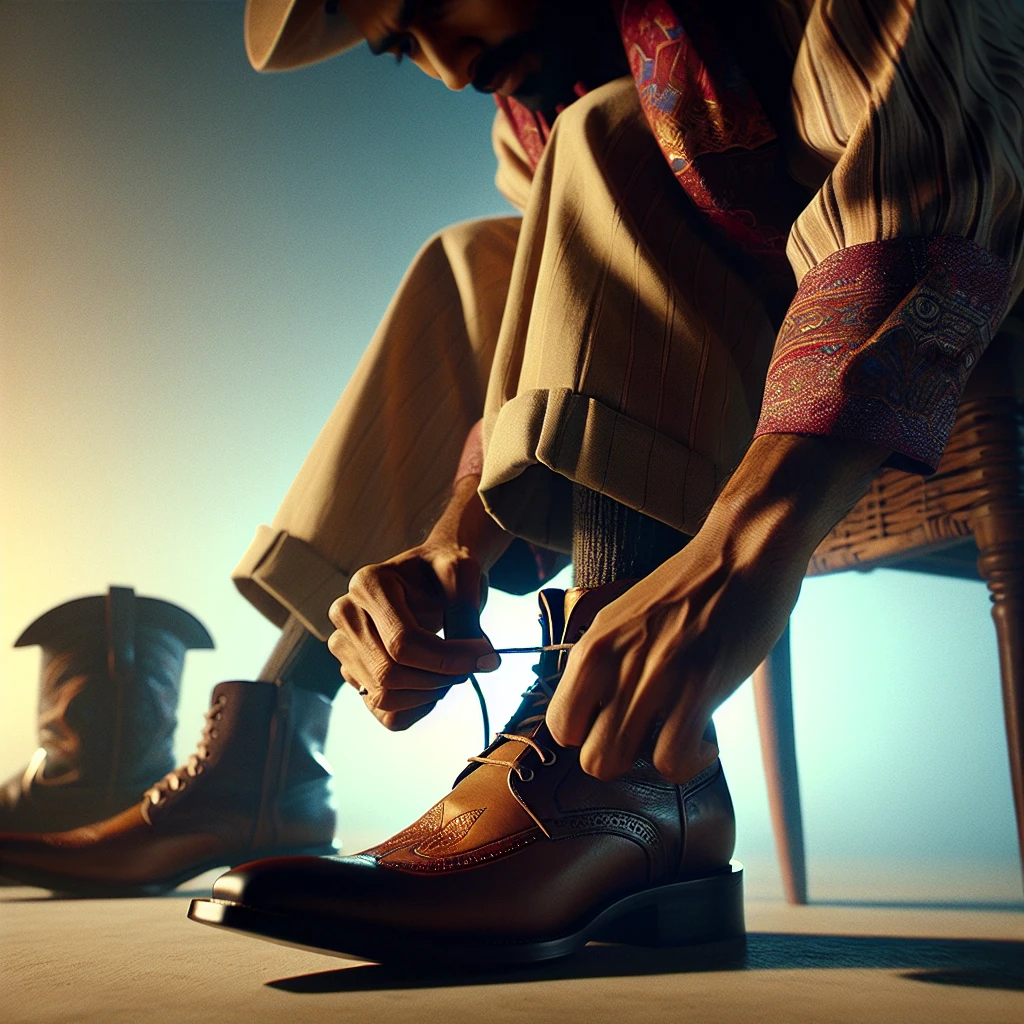 ??how to wear cowboy boots men