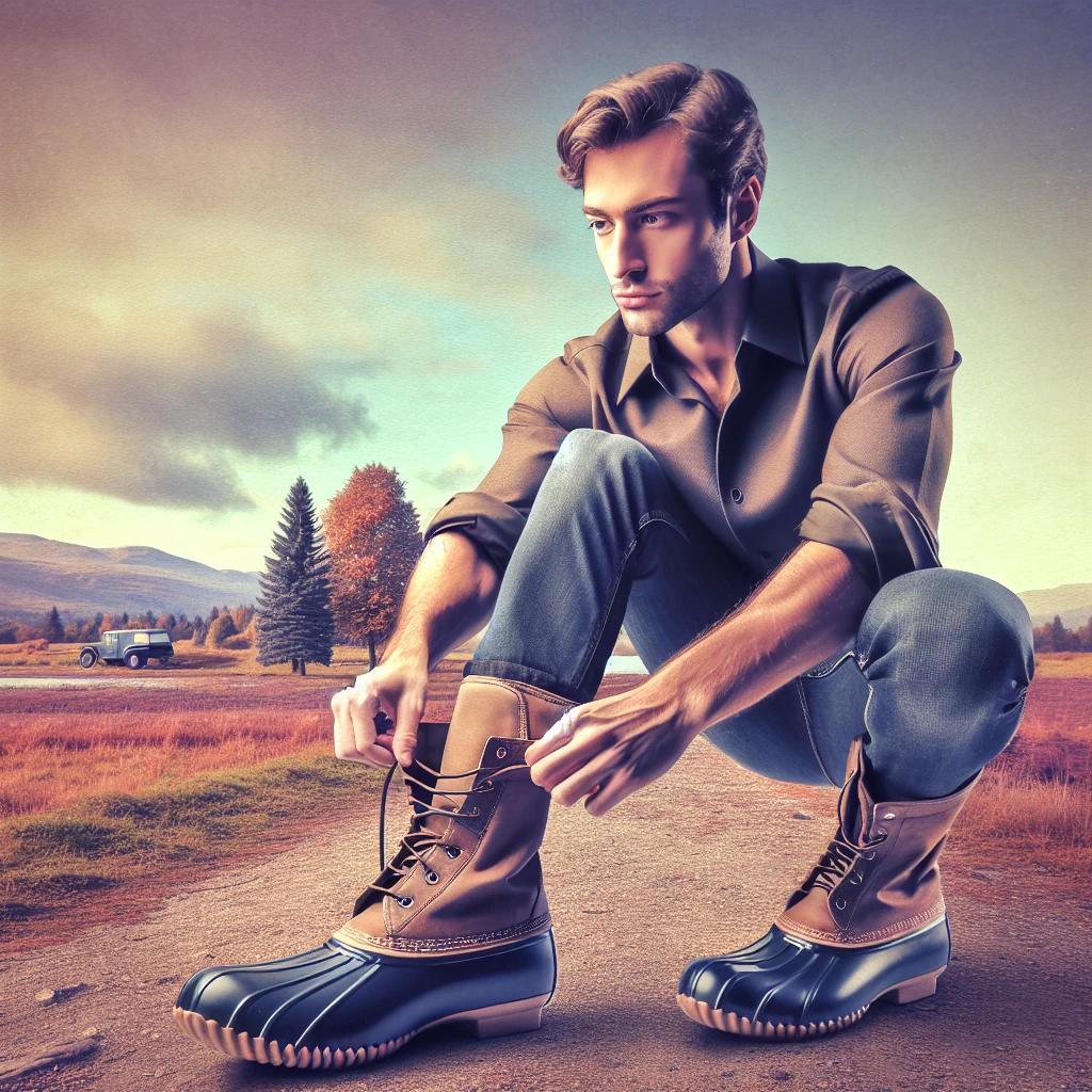 how to wear duck boots men