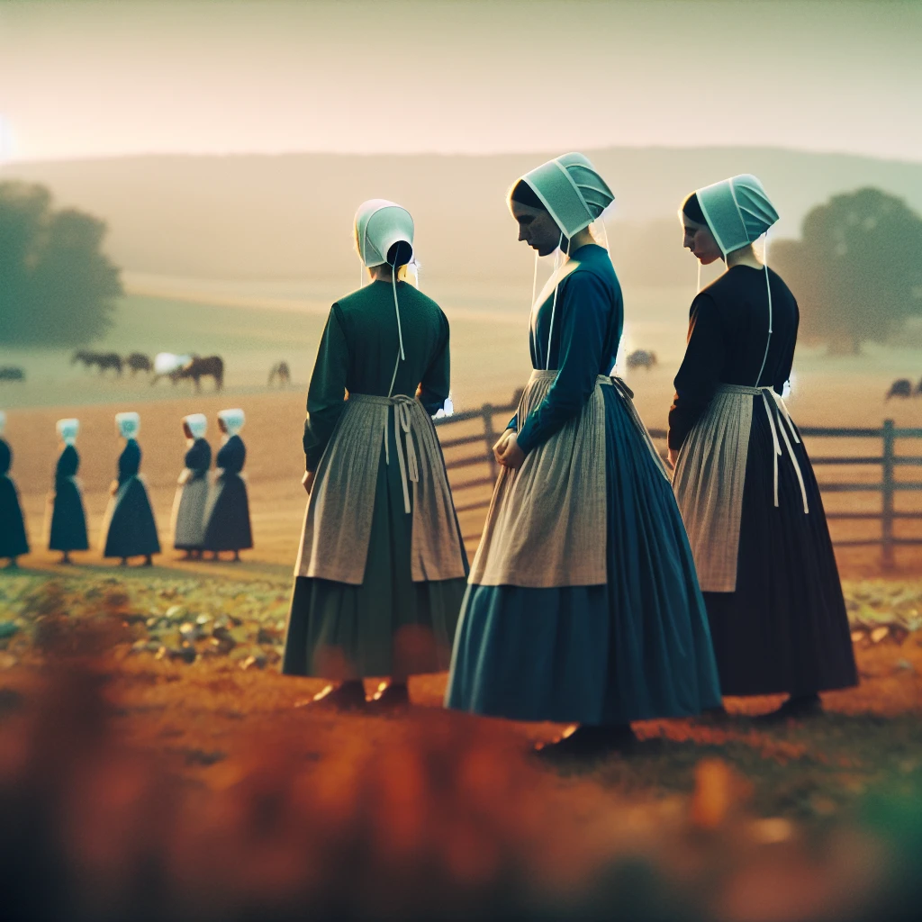how do amish women dress