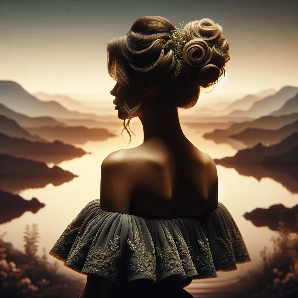 what hairstyle goes with my off the shoulder dress