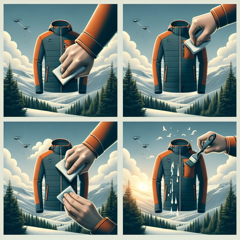 how to get stains out of ski jacket