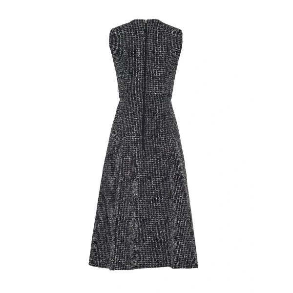 Eloise Dress In Corded Tweed - Image 5
