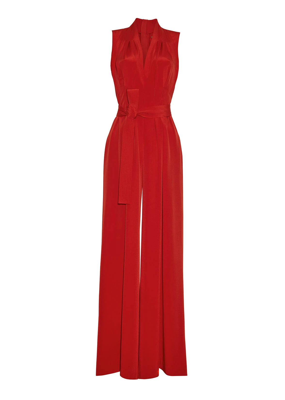 Adam Lippes Nansi Jumpsuit In Silk Crepe Red Adam Lippes dress