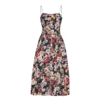Rickie Dress In Printed Duchess