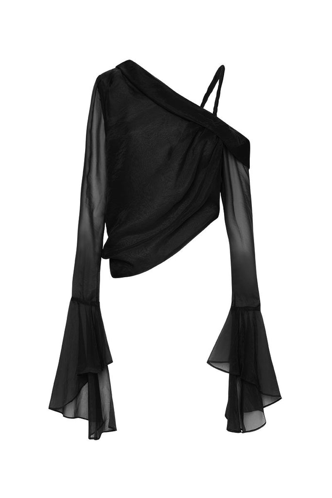 Aje Edith Draped Top