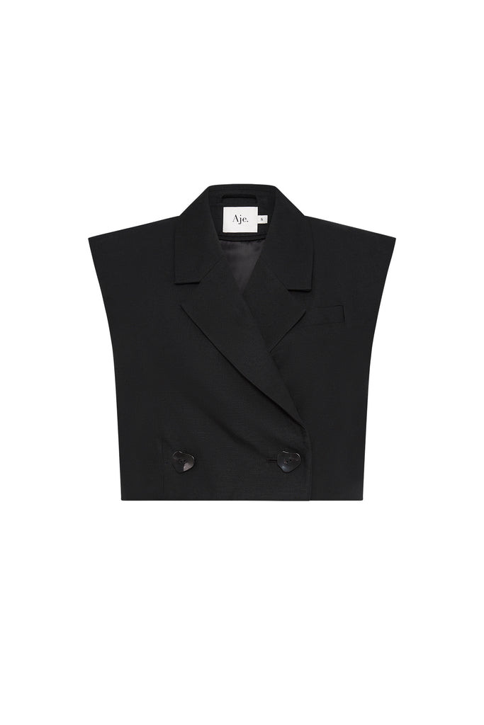 Aje Flight Oversized Crop Vest