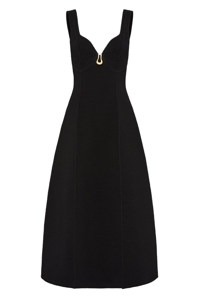 Aje-Marisole-Knit-Midi-Dress Aje Black Dresses