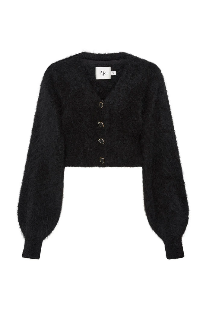 Aje-Marlowe-Knit-Cardigan Aje Black Knitwear