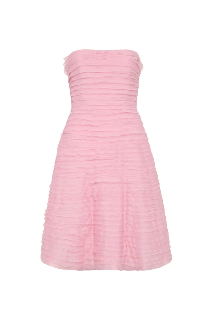 Aje-Soundscape-Mini-Dress Aje Pink Dresses