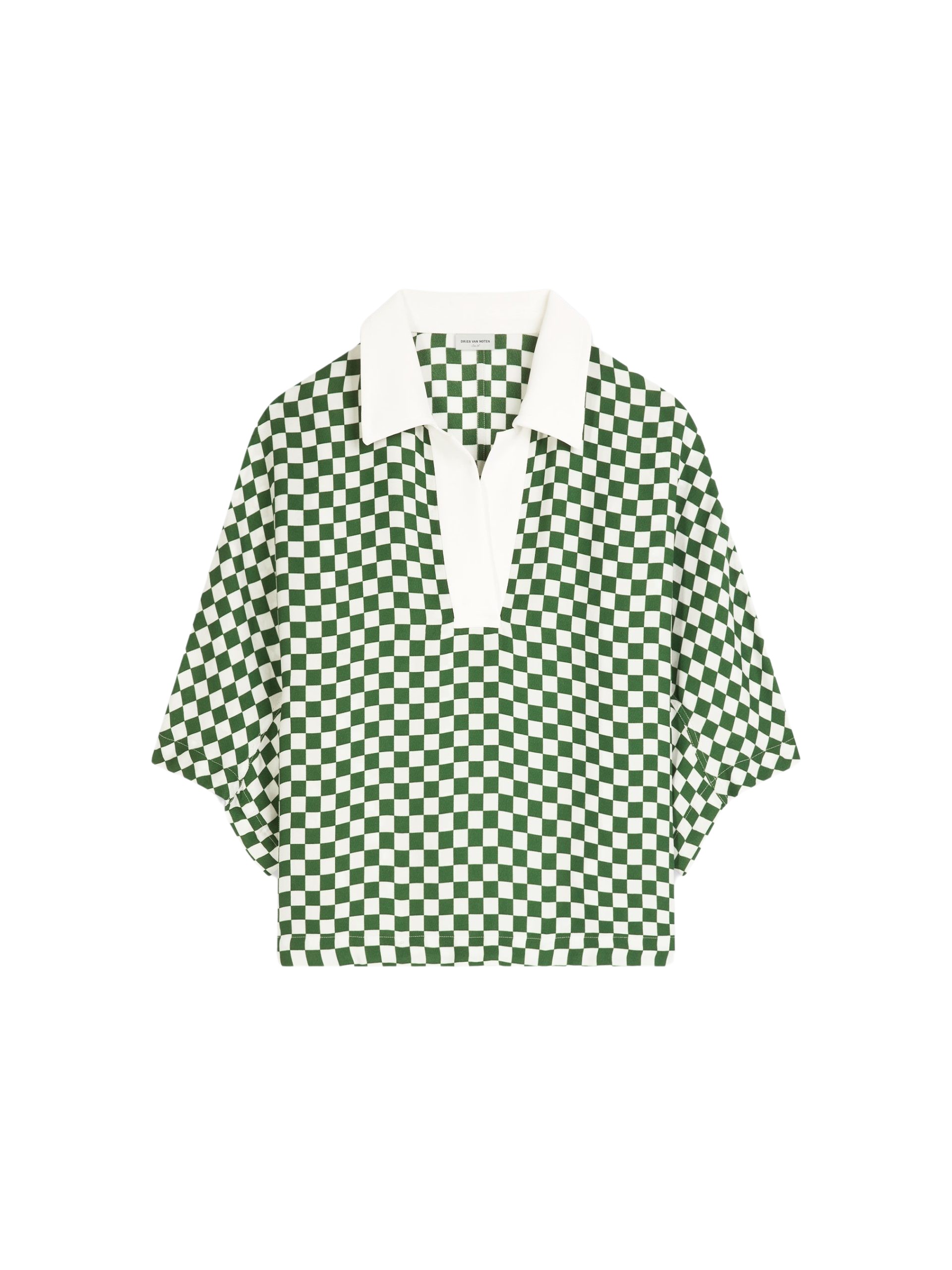 Dries Van Noten Checked polo top