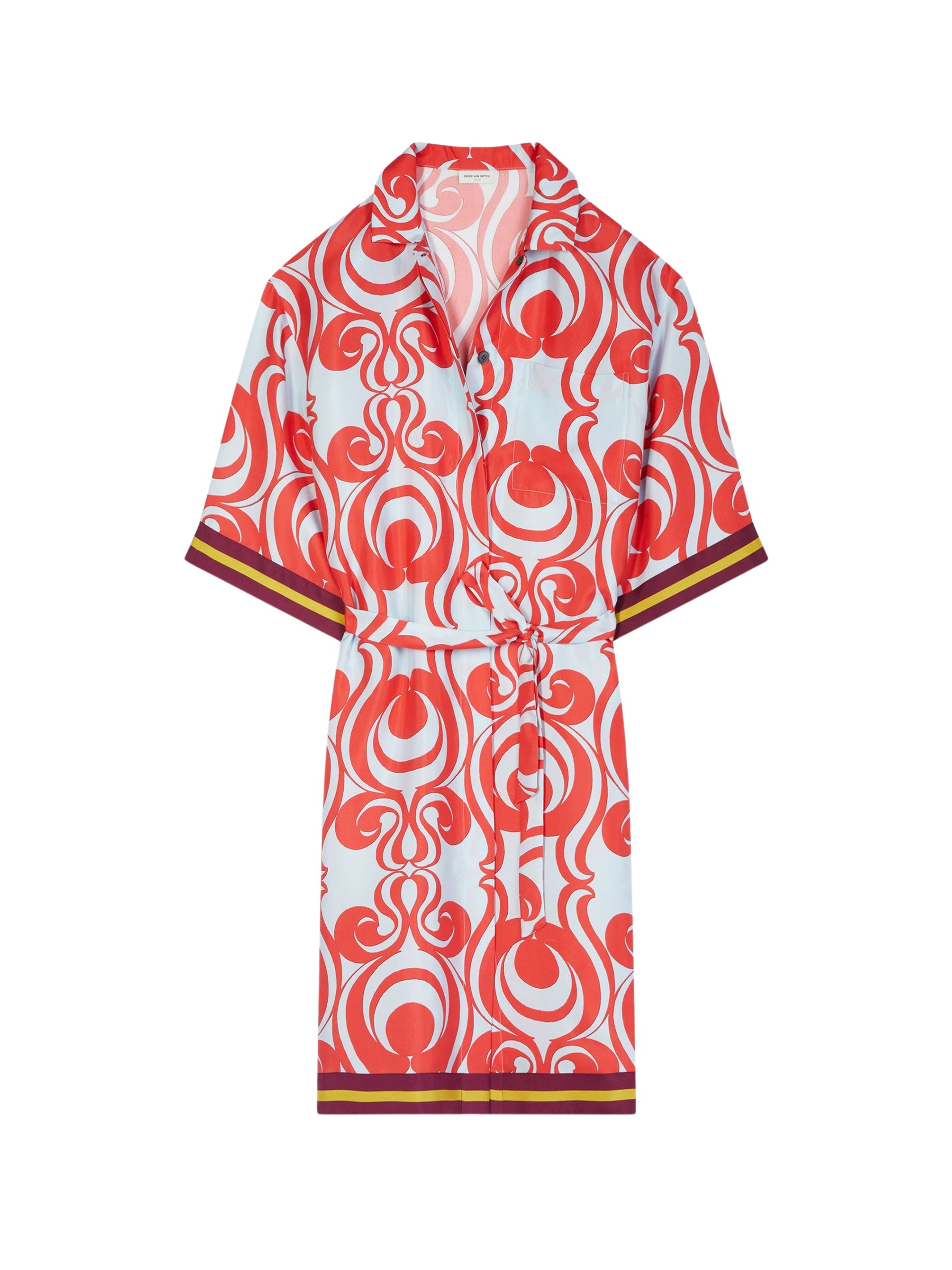 Dries Van Noten Silk shirt dress 4 scaled35727 nobg