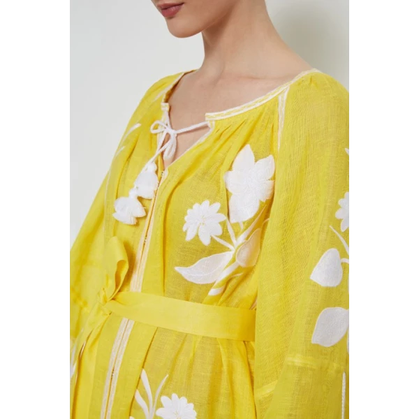 Eden Yellow Maxi Dress - Image 8