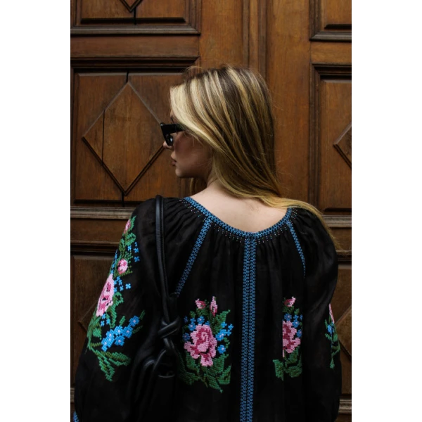 Evelyn Black Maxi Dress - Image 9