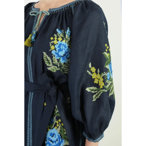 linen maxi dress