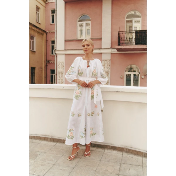 Evelyn White Maxi Dress - Image 8