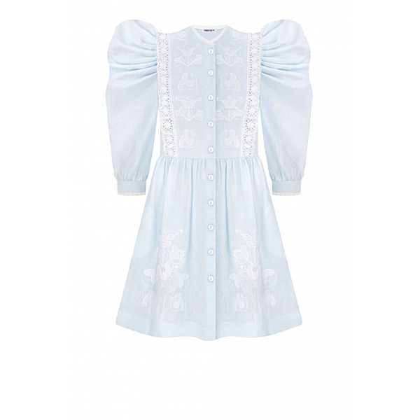 Foberini Family Tree Blue Mini Dress