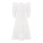 Foberini Family Tree White Midi Dress