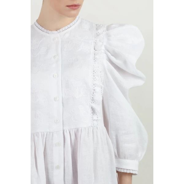 Family Tree White Mini Dress - Image 8