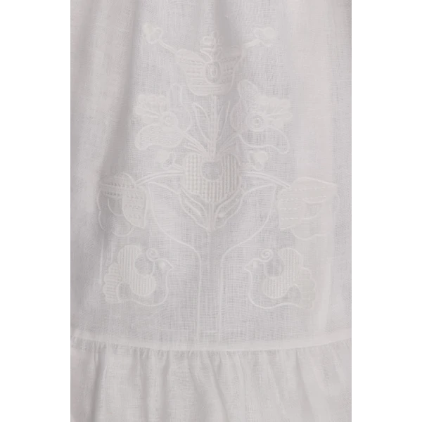 Family Tree White Mini Dress - Image 9